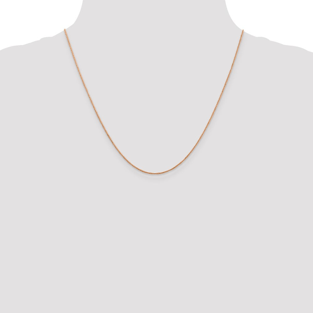 High-Quality 14K Rose Gold 20-Inch Ropa Chain, 0.7mm - Stylish Value!