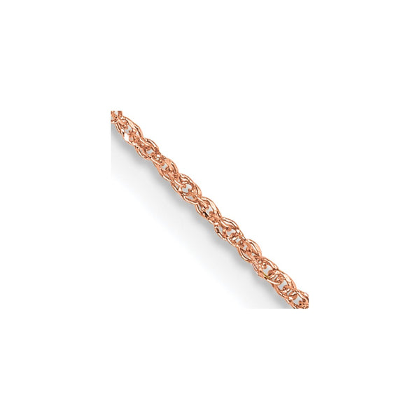 14K Rose Gold 24-Inch Ropa Chain, 0.7mm, Clasp Included