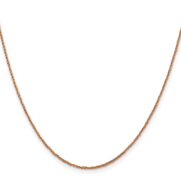 High-Quality 14K Rose Gold 24-Inch 1.10mm Ropa Chain - Stylish & Affordable!-2