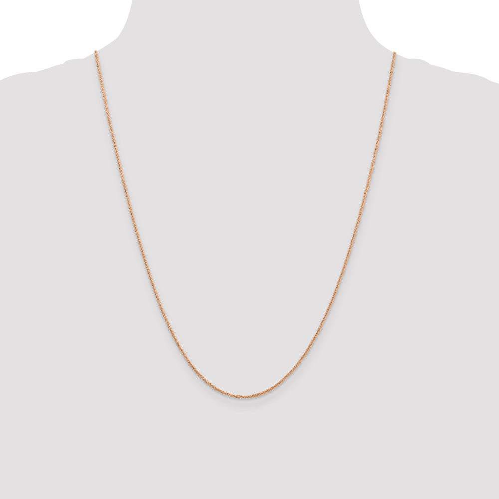 High-Quality 14K Rose Gold 24-Inch 1.10mm Ropa Chain - Stylish & Affordable!