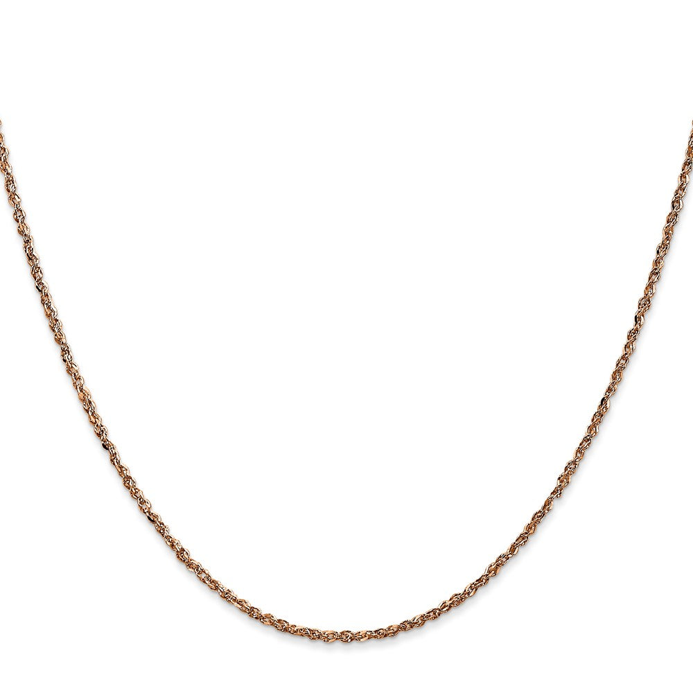 Buy Stylish 14K Rose Gold Ropa Chain - 24-Inch, 1.7mm, Luxury Design
