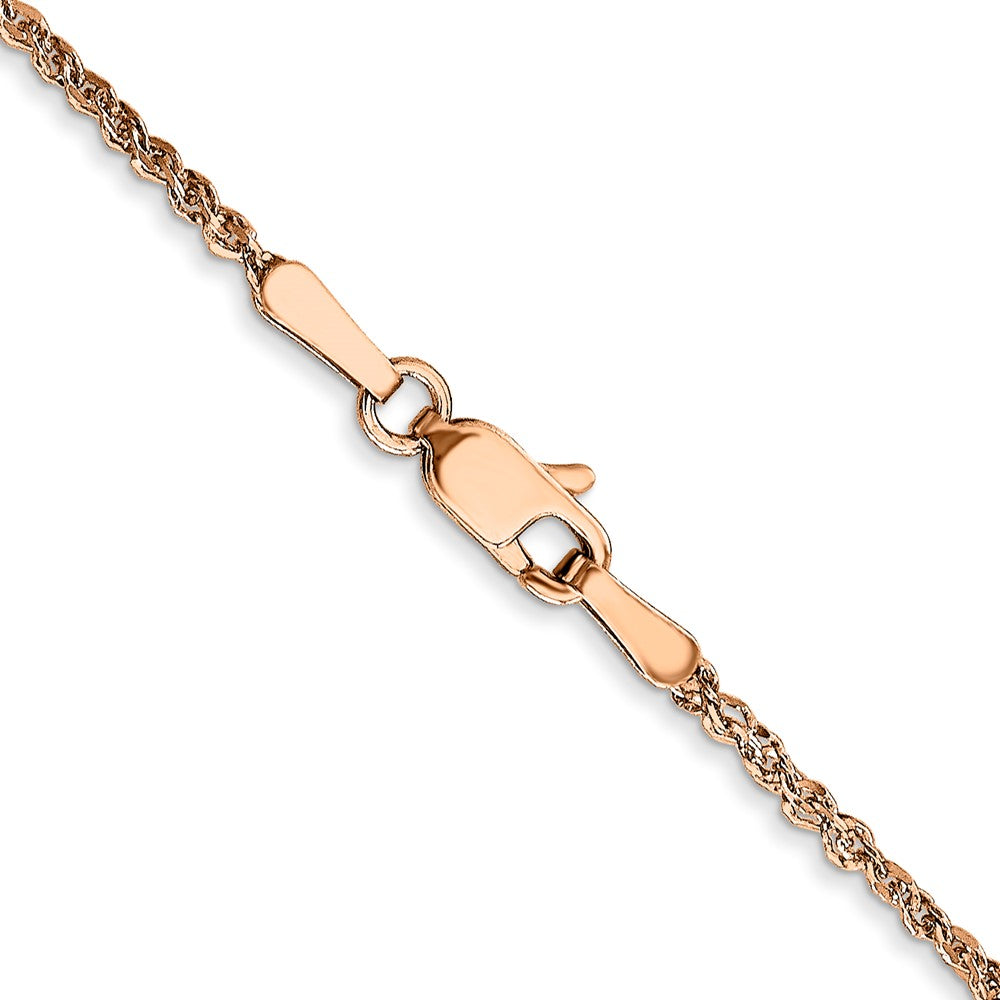 Buy Stylish 14K Rose Gold Ropa Chain - 24-Inch, 1.7mm, Luxury Design