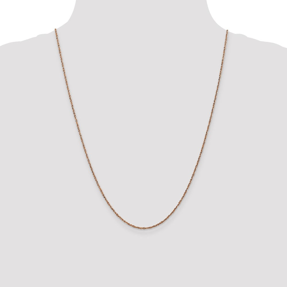 Buy Stylish 14K Rose Gold Ropa Chain - 24-Inch, 1.7mm, Luxury Design