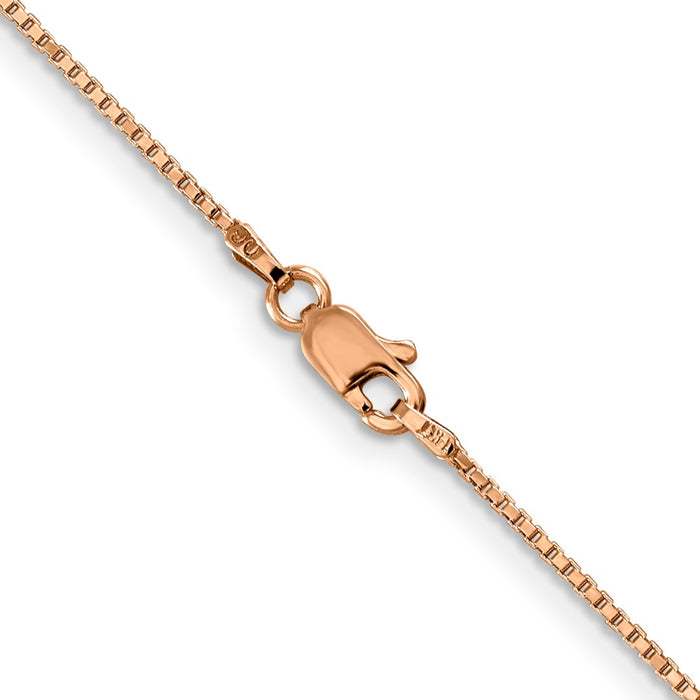 Buy Stylish 14K Rose Gold 18-Inch Box Link Chain - Affordable Luxury Accessory-3