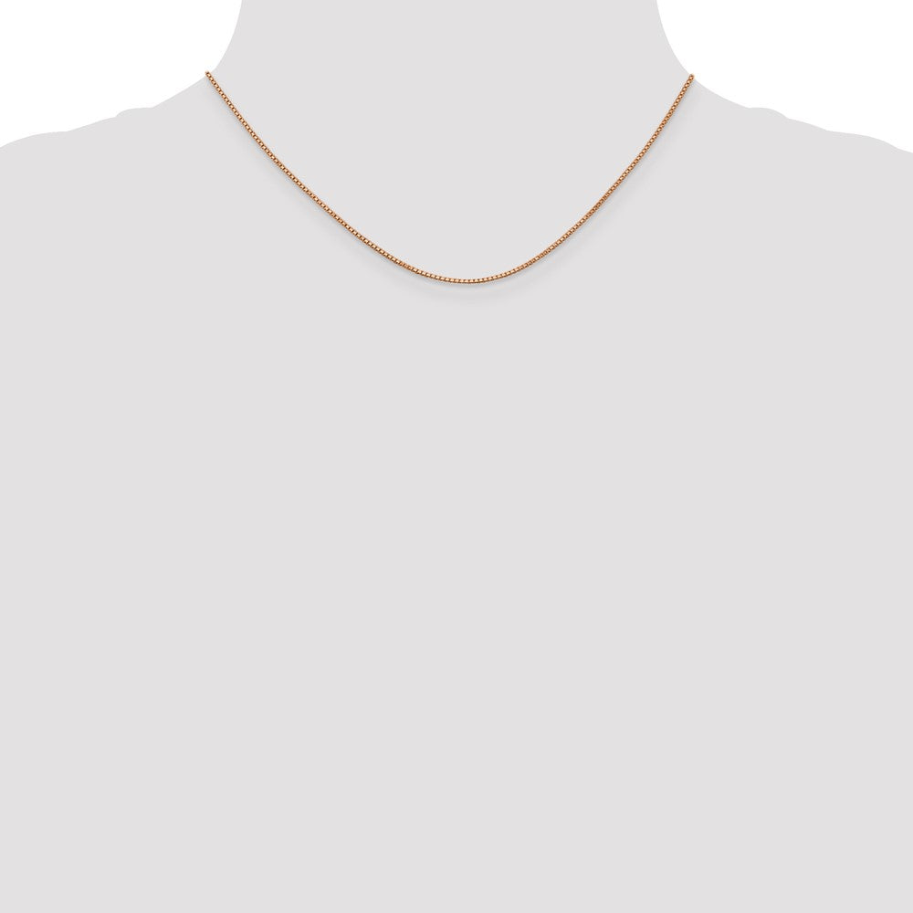 Order a Stylish 14K Rose Gold 16-Inch Box Link Chain - Affordable Luxury