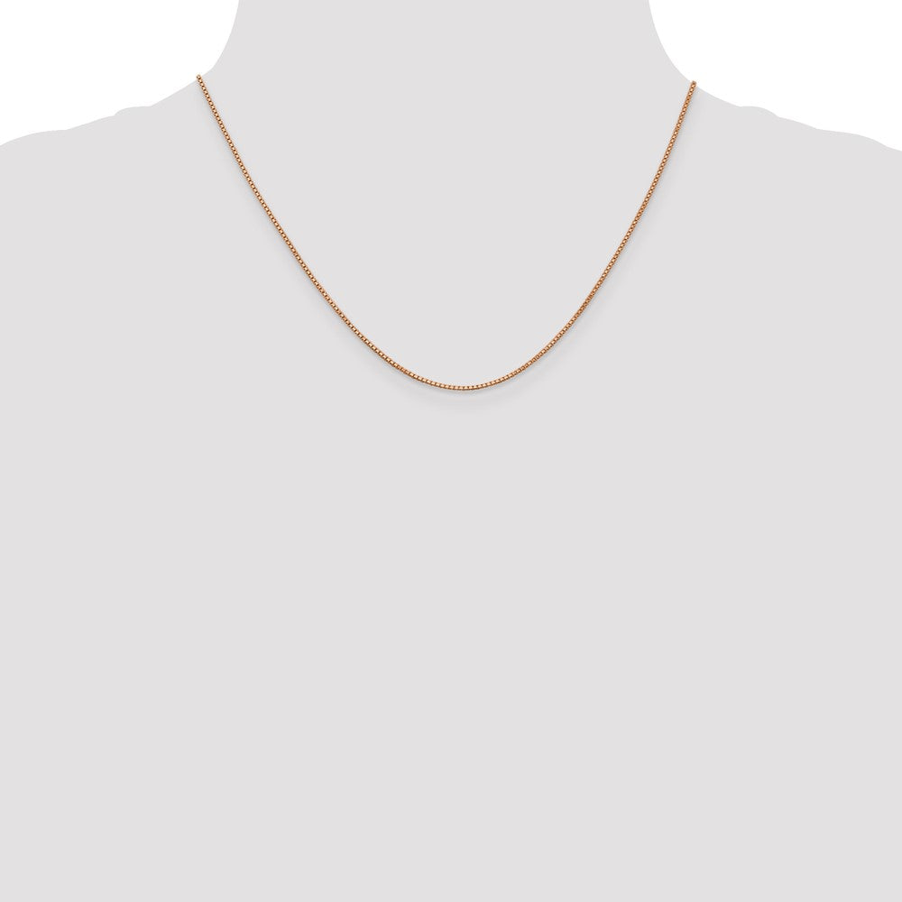 Buy Stylish 14K Rose Gold 18-Inch Box Link Chain - Affordable Luxury Accessory