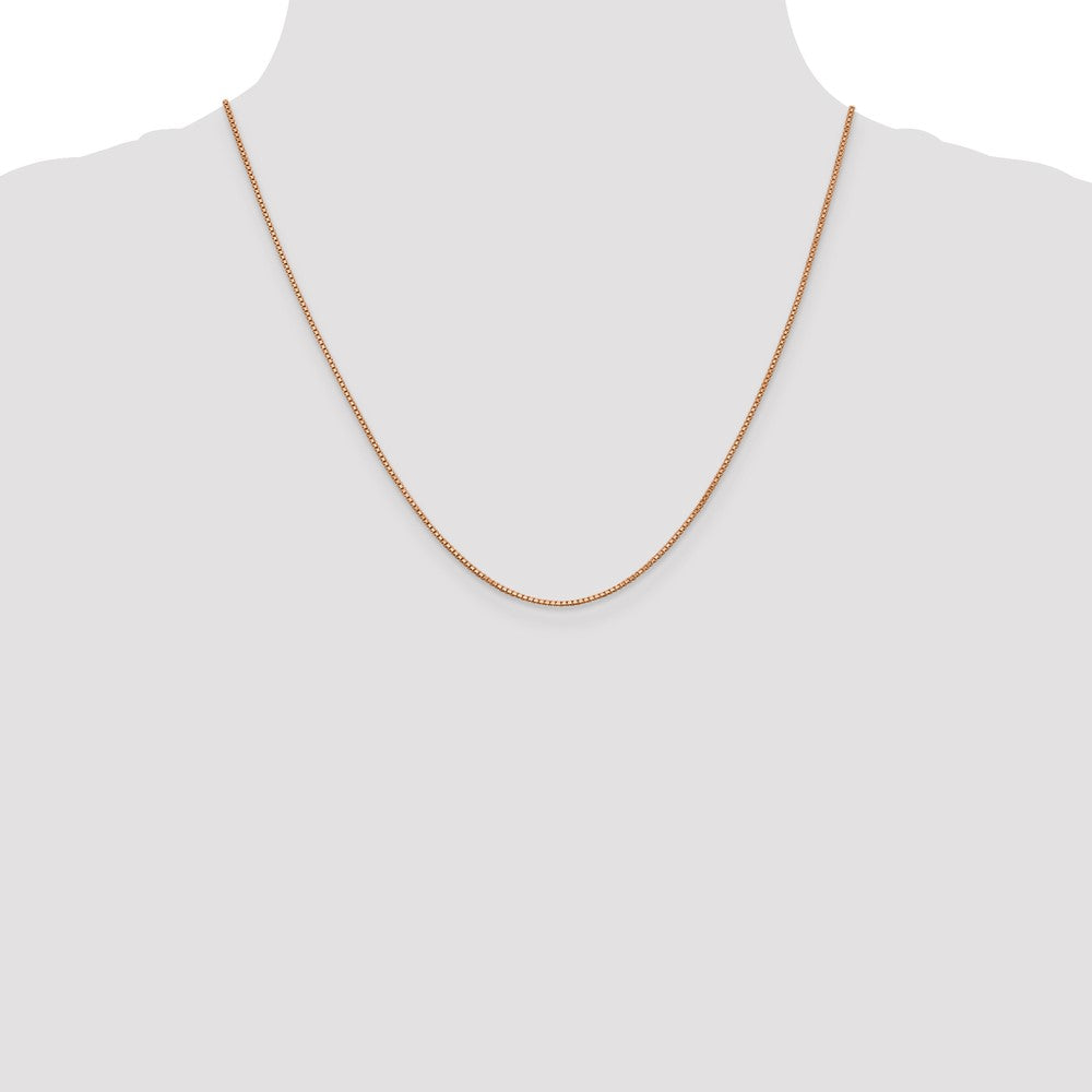 Buy Stylish 14K Rose Gold 20-Inch 1mm Box Link Chain - Affordable Luxury