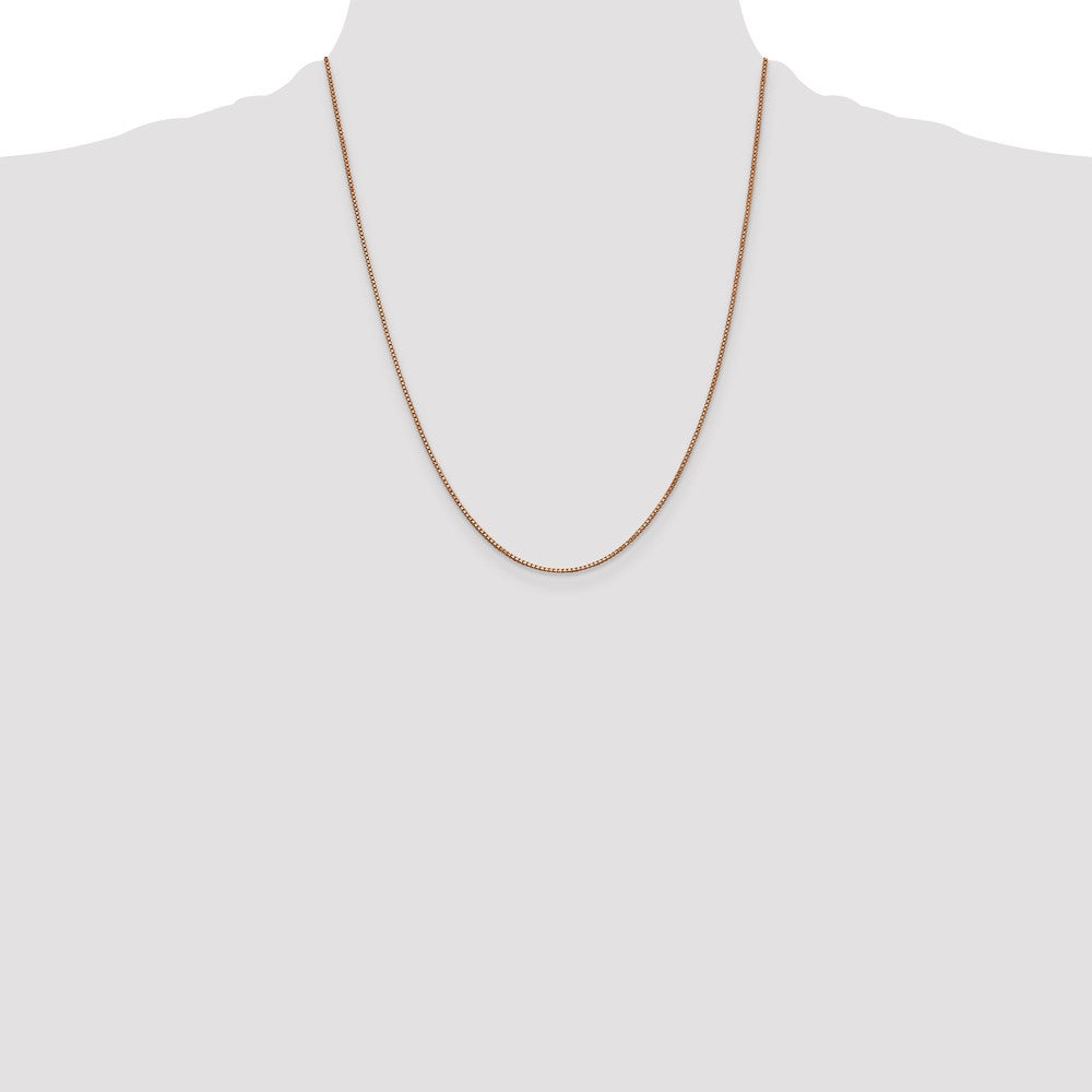 Shop Exclusive 14K Rose Gold 22-Inch Box Link Chain - Stylish 1mm Design