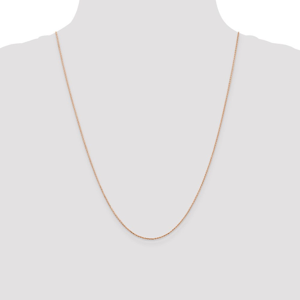 Buy Exclusive 14K Rose Gold 24-Inch Diamond-Cut Chain - Stylish & Affordable