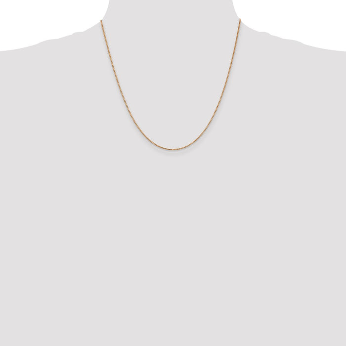 Exclusive 14K Rose Gold 20-Inch Box Link Chain - Stylish & Affordable Luxury-4