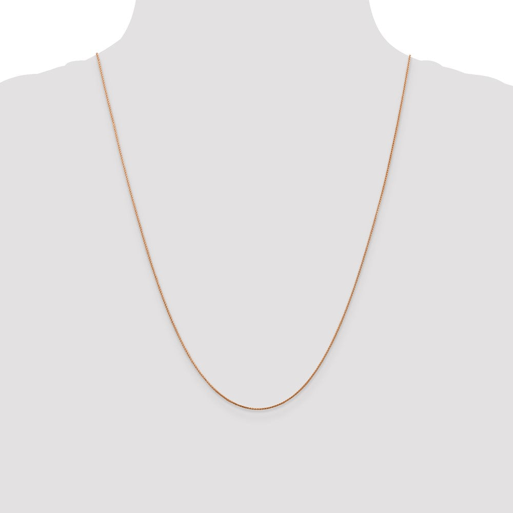 Buy Exclusive 24-Inch 14K Rose Gold Diamond-Cut Spiga Chain - Stylish Value