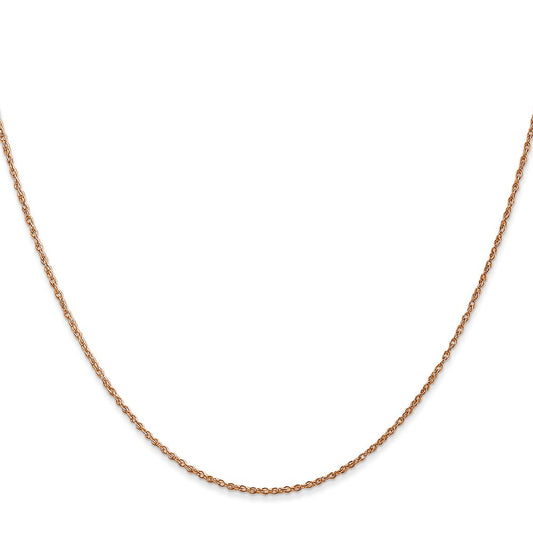 Buy Stylish 14K Rose Gold .8mm Baby Rope Chain - 18-Inch Luxury Design!