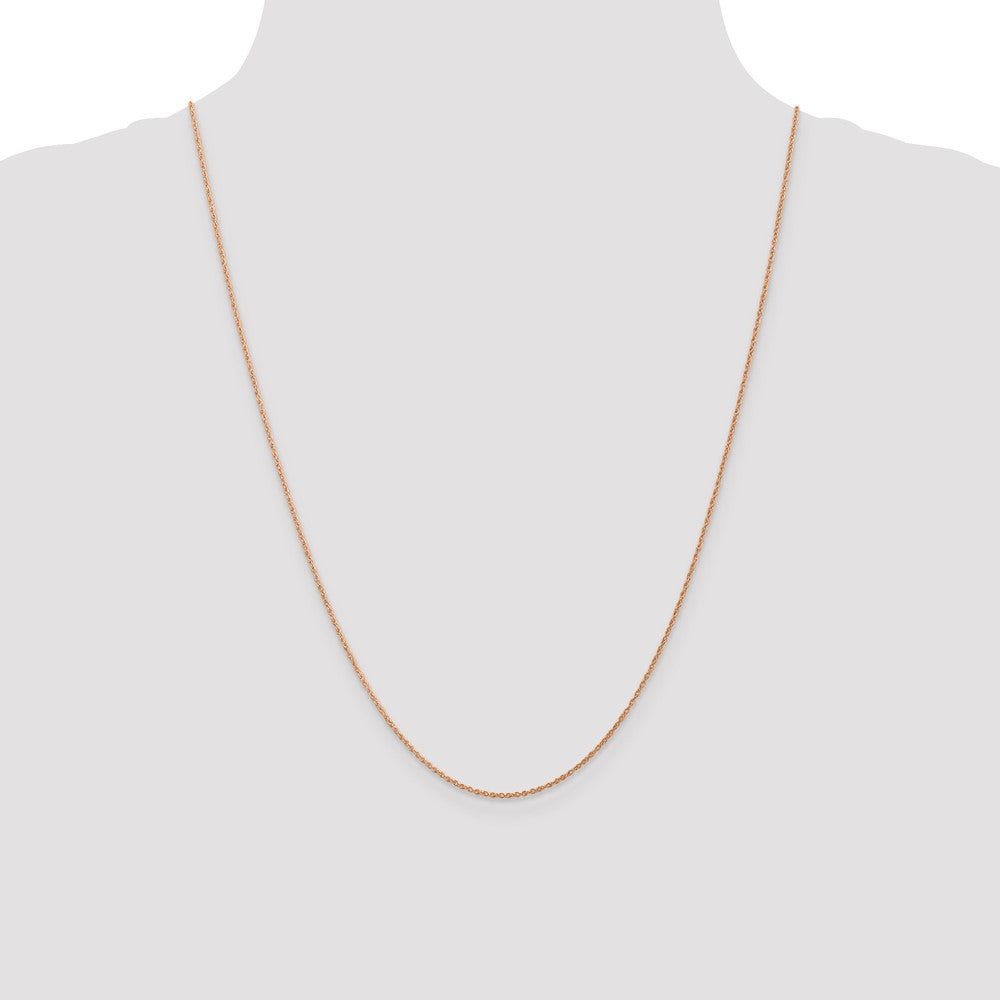 High-Quality 14K Rose Gold Baby Rope Chain 24-Inch, Stylish & Affordable!