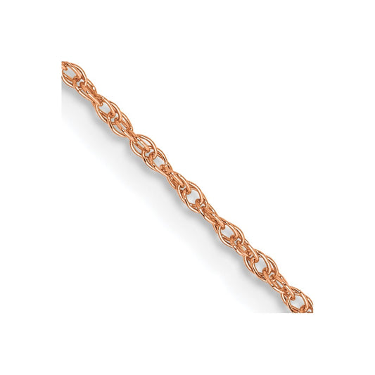 High-Quality 14K Rose Gold Baby Rope Chain 24-Inch, Stylish & Affordable!