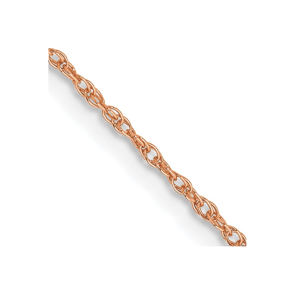 Buy Stylish 14K Rose Gold 20-Inch Baby Rope Chain, 0.8mm - Affordable Luxury