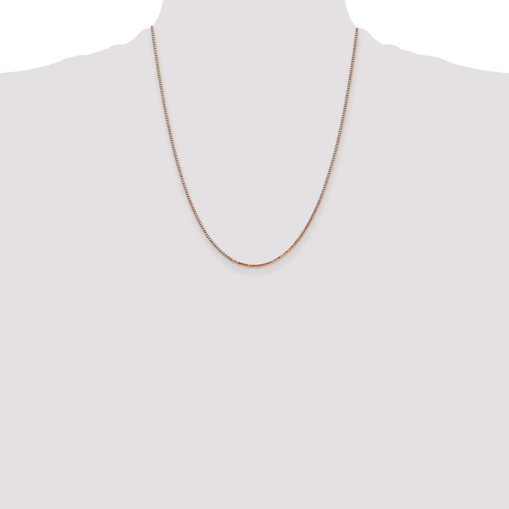 Exclusive 14K Rose Gold 22-Inch Box Link Chain - Stylish & Affordable Luxury
