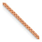 Buy Stylish 24-Inch 14K Rose Gold Box Link Chain - 1.3mm, Lobster Clasp-5