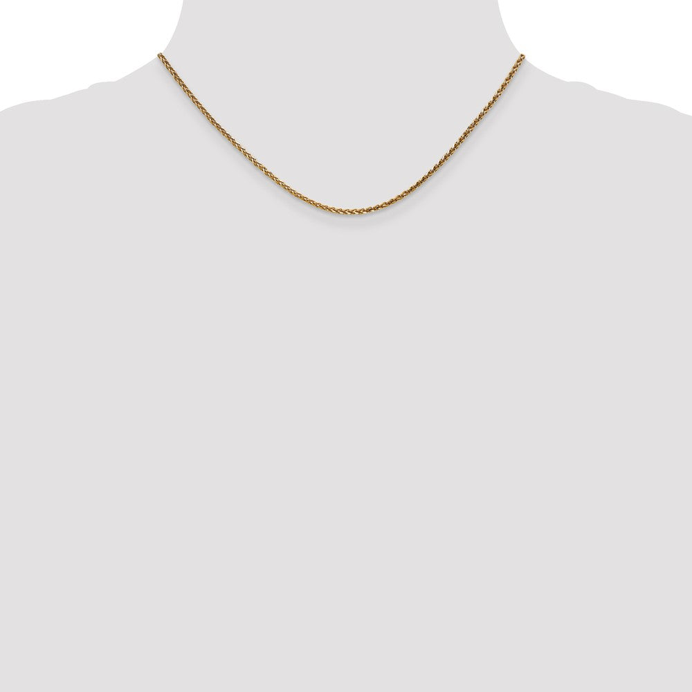 Shop Stylish 14K Rose Gold 16-Inch Diamond-Cut Spiga Chain - Affordable Luxury!