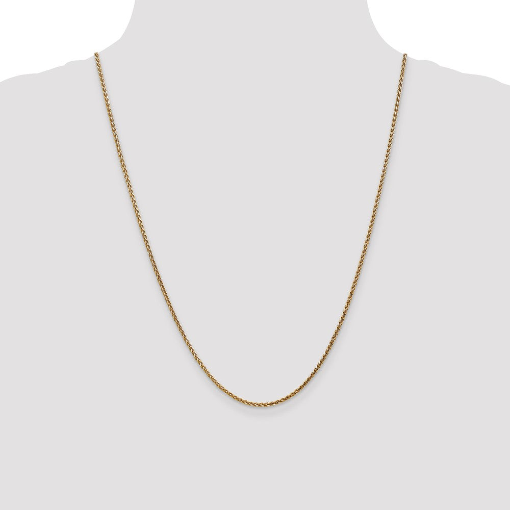 Buy 24-Inch 14K Rose Gold Diamond-Cut Spiga Chain - Stylish 2.1mm Width