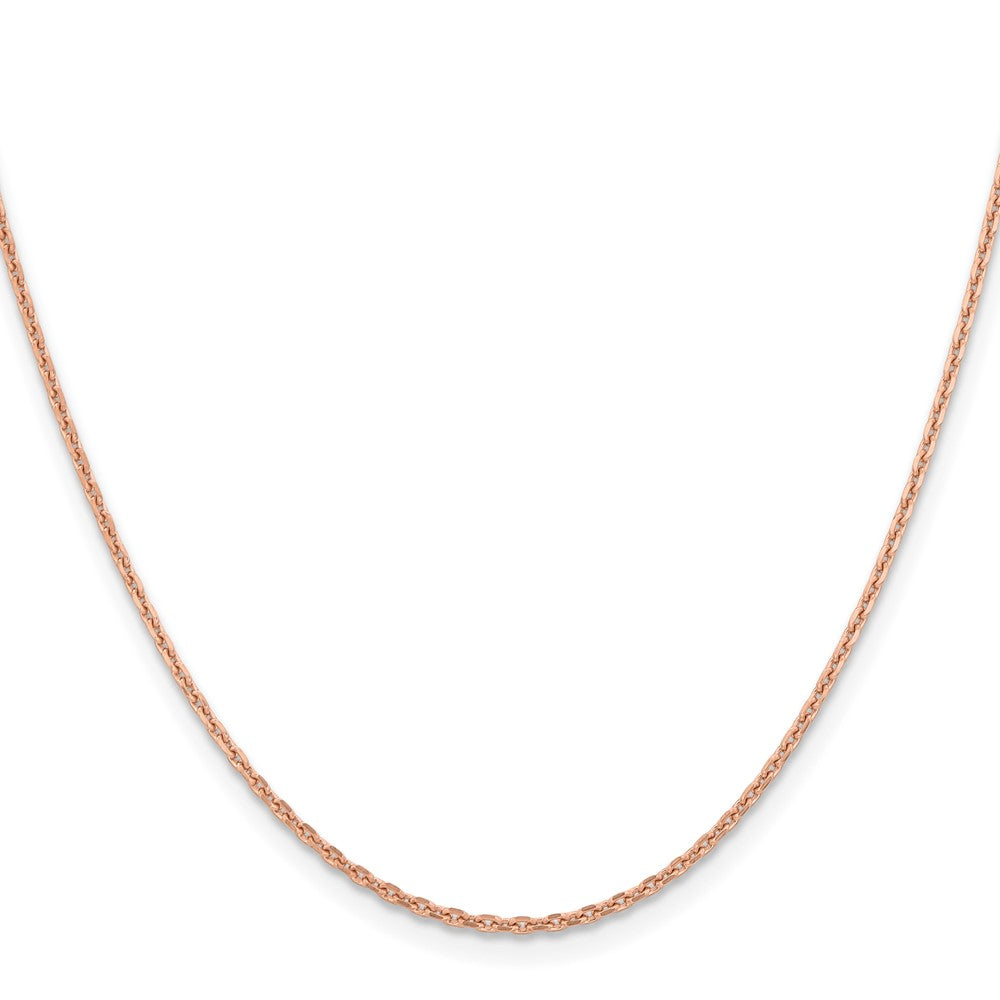 Shop Stylish 14K Rose Gold 24-Inch Diamond-Cut Cable Chain, 1.8mm