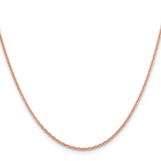 Shop Stylish 14K Rose Gold 24-Inch Diamond-Cut Cable Chain, 1.8mm