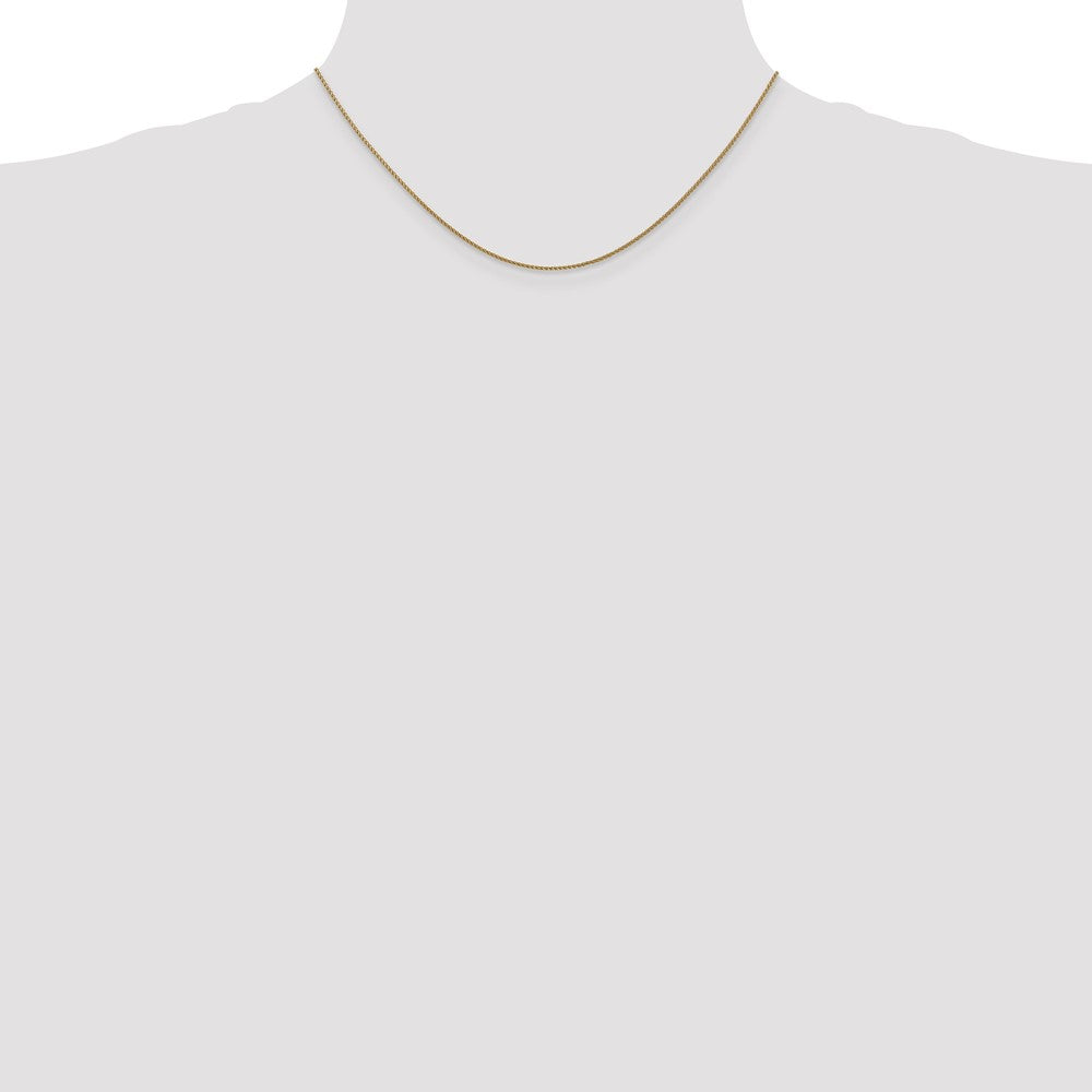 Shop Stylish 14K Rose Gold Diamond-Cut Spiga Chain - 16-Inch, 1.05mm Thickness