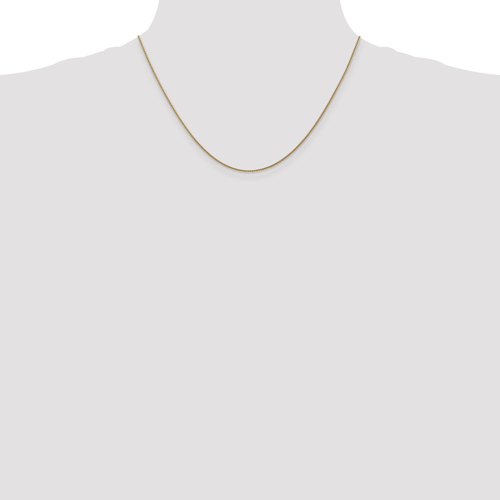 Buy Stylish 14K Rose Gold 18-Inch Diamond-Cut Spiga Chain - 1.05mm Thick