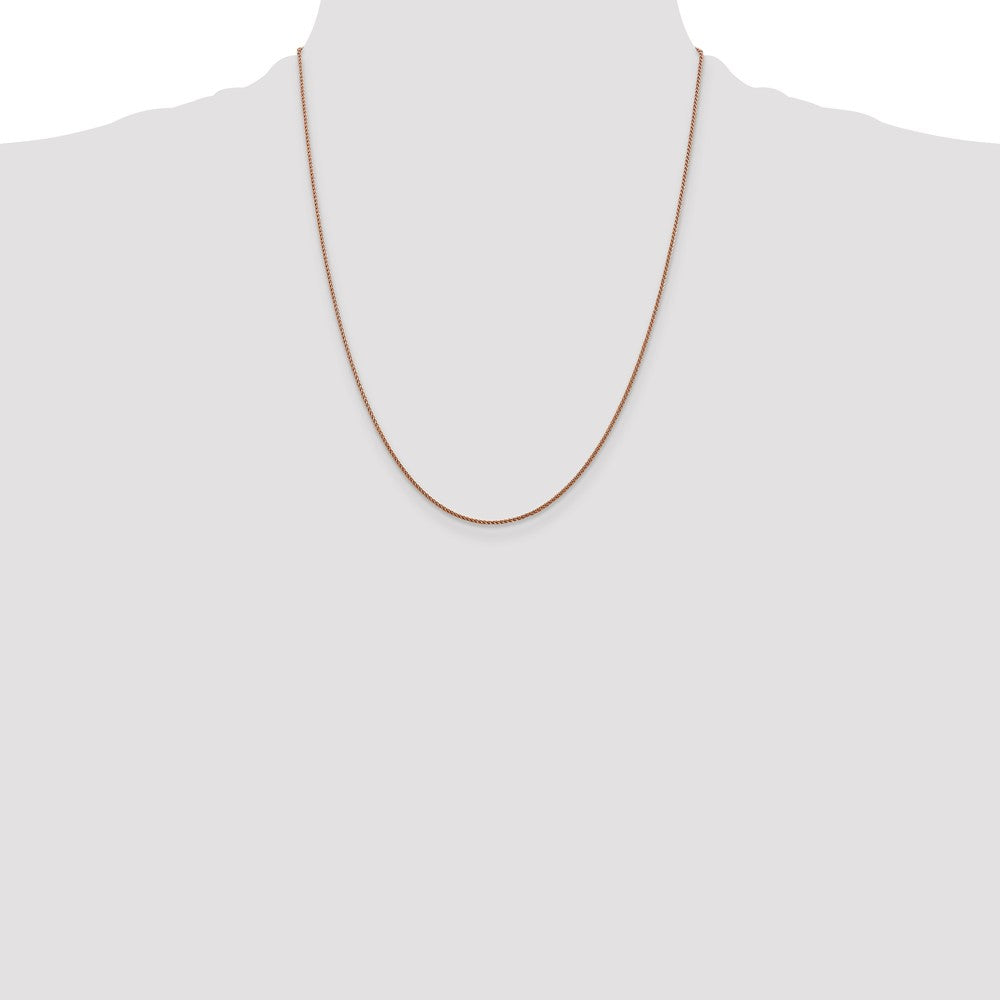 Shop 14K Rose Gold 22-Inch Diamond-Cut Spiga Chain - Stylish & Affordable!