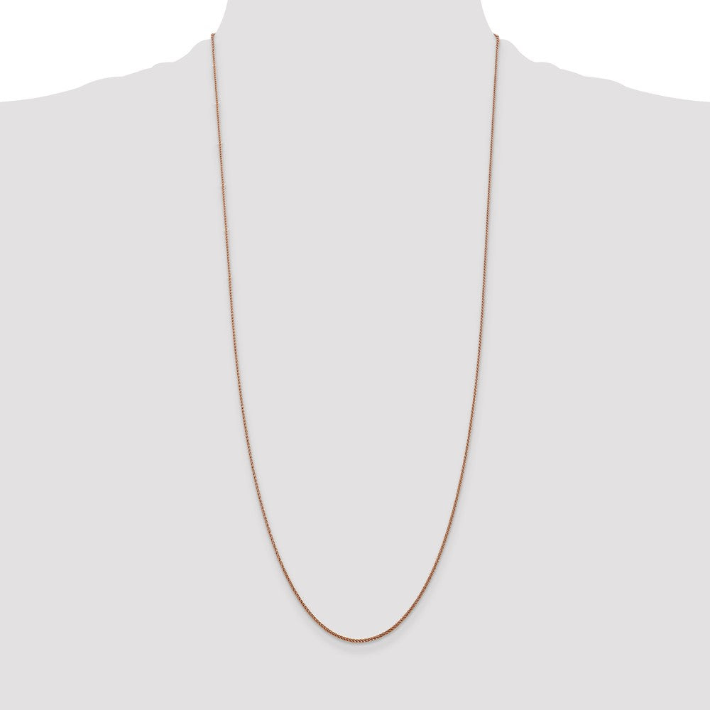 Shop Exclusive 30-Inch 14K Rose Gold Diamond-Cut Spiga Chain - Stylish & Affordable