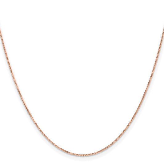 Shop Stylish 14K Rose Gold 20-Inch Solid Polished Spiga Chain - 1mm Luxury!