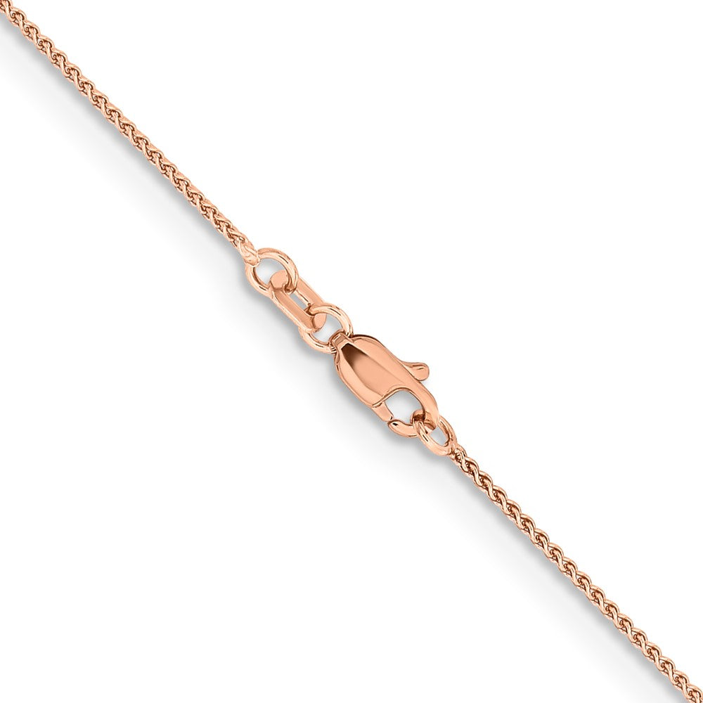 Shop Stylish 14K Rose Gold 20-Inch Solid Polished Spiga Chain - 1mm Luxury!