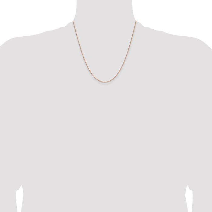 Shop Stylish 14K Rose Gold 20-Inch Spiga Chain - 1.25mm, Luxury Quality!-4