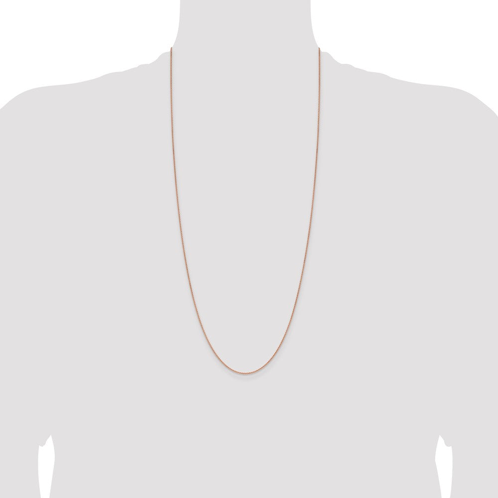 Buy Stylish 30-Inch 14K Rose Gold Spiga Chain - 1.25mm, Lobster Clasp