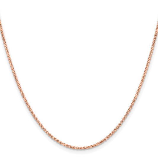 Buy 14K Rose Gold Spiga Chain 16-Inch, 1.7mm Links - Stylish & Polished!