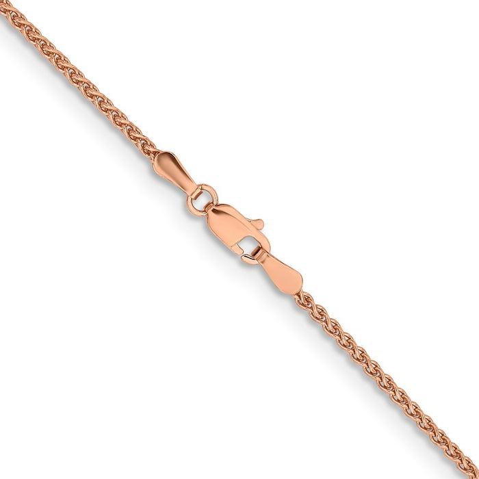 Buy 14K Rose Gold Spiga Chain 16-Inch, 1.7mm Links - Stylish & Polished!-3