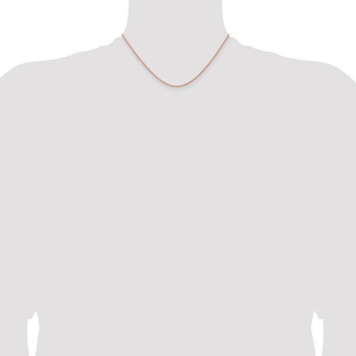 Buy 14K Rose Gold Spiga Chain 16-Inch, 1.7mm Links - Stylish & Polished!-4