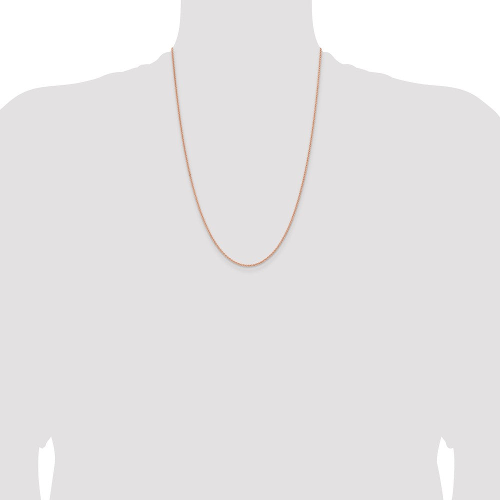 Buy Exclusive 24-Inch 14K Rose Gold Spiga Chain - Stylish 1.7mm Width!