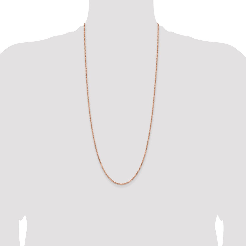 Buy Exclusive 14K Rose Gold 30-Inch Polished Spiga Chain - 2.1mm Luxury