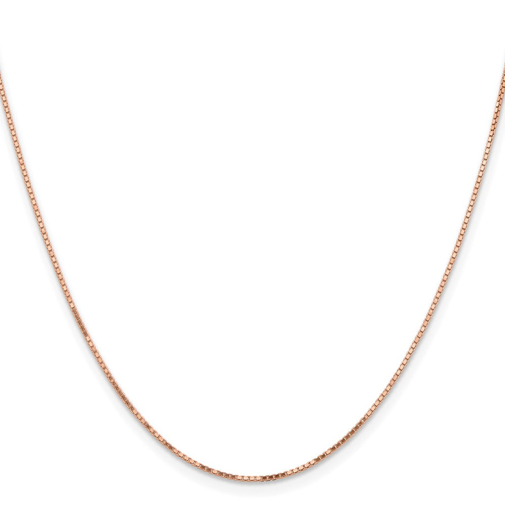 Buy 14K Rose Gold 22-Inch .95mm Box Link Chain - Stylish Luxury Accessory