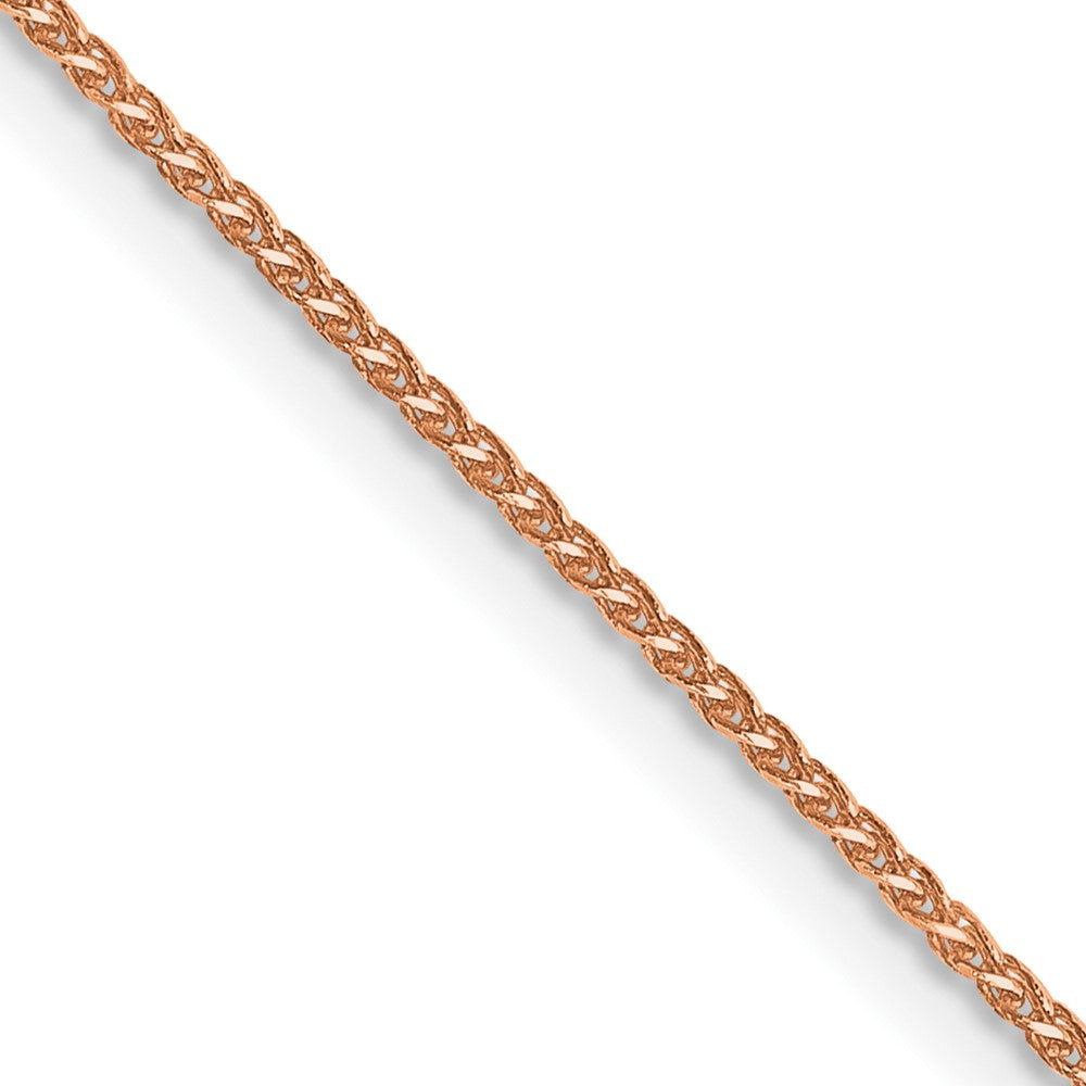 Shop Stylish 14K Rose Gold Diamond-Cut Spiga Chain - 16-Inch, 1.05mm Thickness