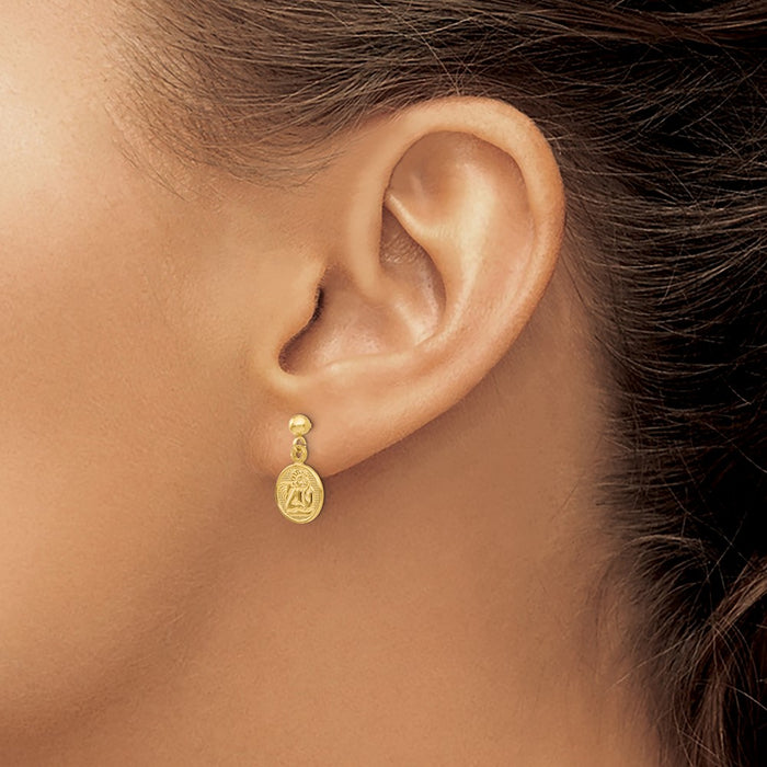 Shop Stylish 14K Gold Polished Raphael Angel Earrings - Exclusive Design-3
