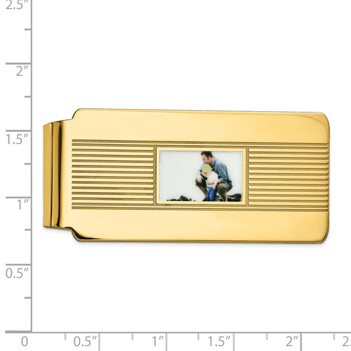 Buy Stylish Sterling Silver & Gold-Plated Picture Money Clip - Affordable Luxury-3