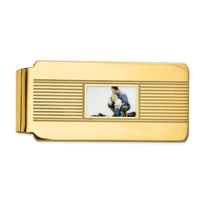 Buy Stylish Sterling Silver & Gold-Plated Picture Money Clip - Affordable Luxury-1