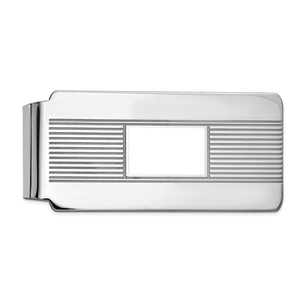 Buy Stylish Rhodium-Plated Sterling Silver Picture Money Clip - Affordable Luxury