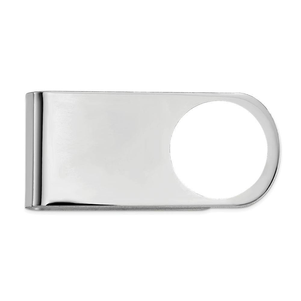 High-Quality Rhodium-Plated Sterling Silver Money Clip | Stylish & Affordable