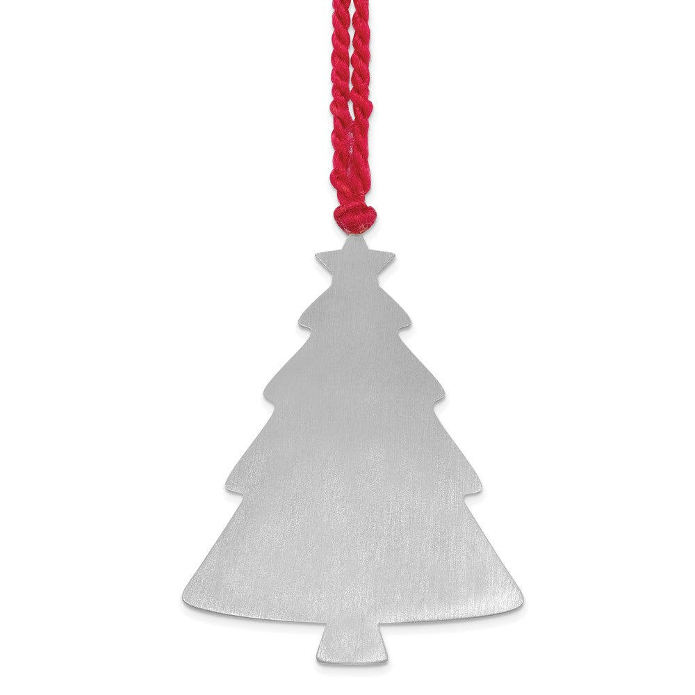 Exclusive Rhodium-Plated Sterling Silver Christmas Tree Photo Ornament - Stylish Gift