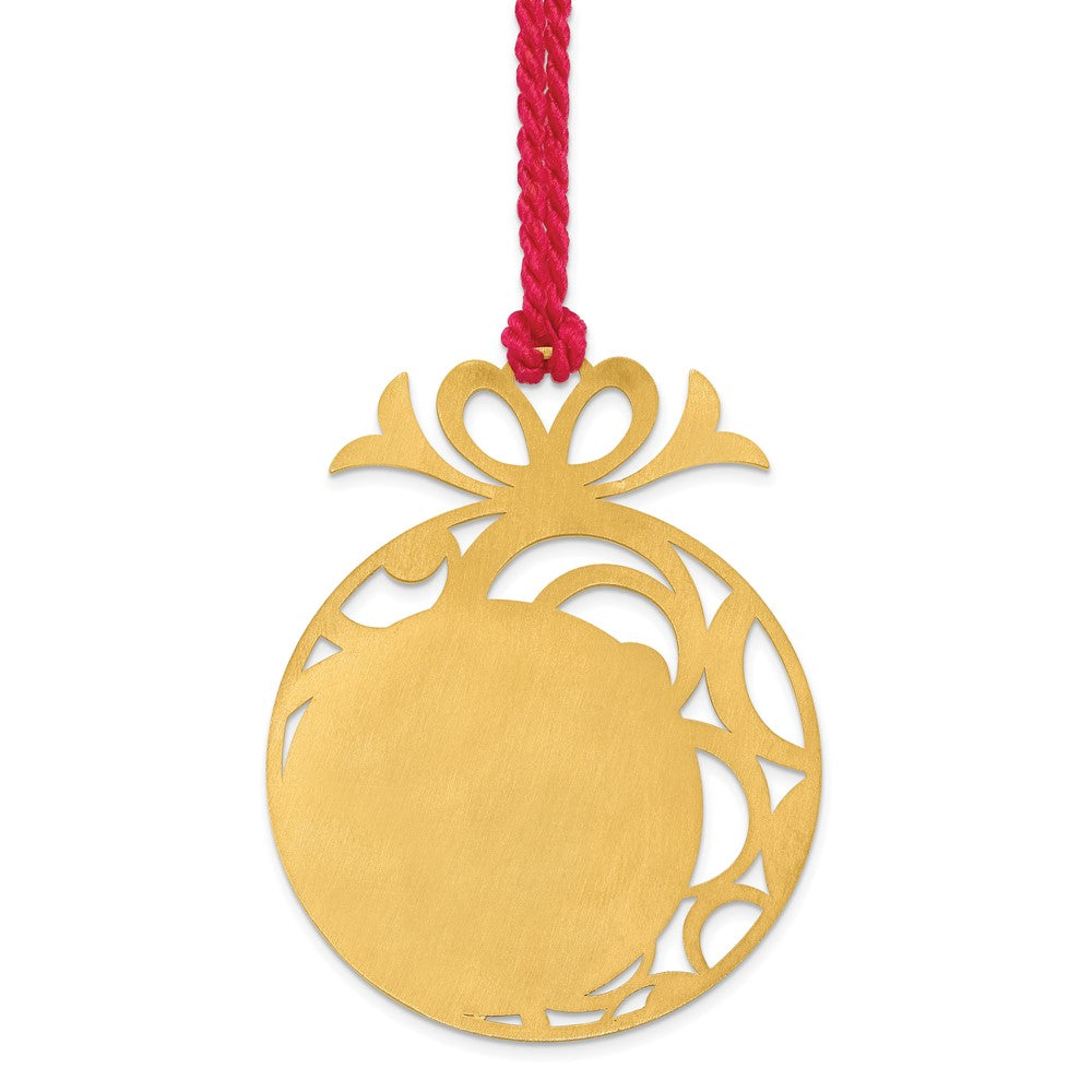 Buy Stylish Large Circle Picture Ornament in Sterling Silver & Gold-Plated Finish