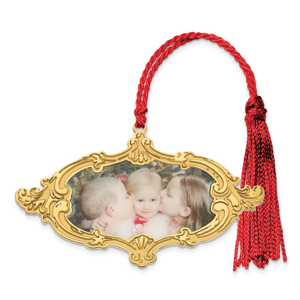 Exclusive 14K Gold-Plated & Sterling Silver Picture Frame Ornament - Stylish Design