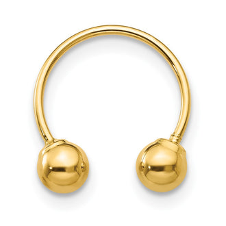 Shop Stylish 14K Gold Madi K Half Hoop Screwback Earrings - .85mm, Lightweight