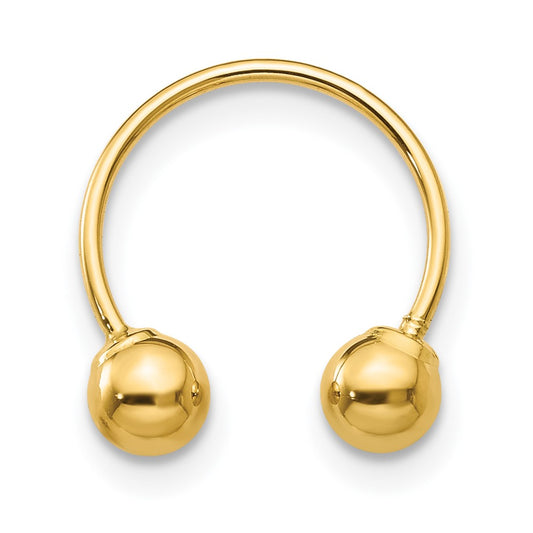Shop Stylish 14K Gold Madi K Half Hoop Screwback Earrings - .85mm, Lightweight